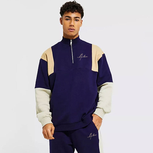 Conjunto de chándal para hombre Oem Winter Plus Size con doble ribete, elástico en 4 direcciones, con capucha y sudadera. - Product Image 3