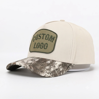 Casquette de baseball sportive Oxford de haute qualité avec logo personnalisé, visière camouflage, bicolore, pour la chasse, décontractée, extérieure, multicolore