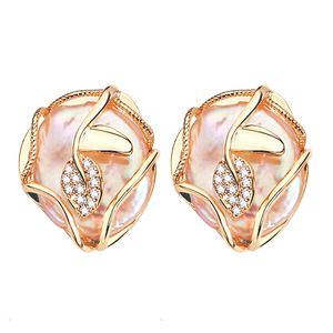Baroque French Retro <b>Pearl</b> Jewelry 925 <b>Silver</b> Needle Premium Freshwater <b>Pearl</b> <b>Earrings</b> Crystal Retro French 925 <b>Silver</b> <b>Earrings</b> - Product Image 5