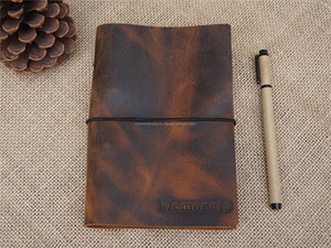 สมุดบันทึกการเดินทาง ปกหนังหรูหรา แบบเติมได้ พร้อมคุณสมบัติป้องกันและกันกลิ่น สไตล์วินเทจ NBC-0046 - Product Image 6