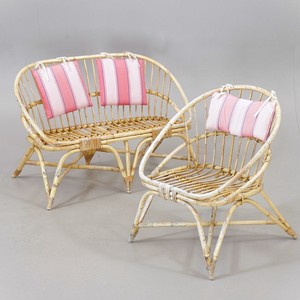 Rattan sofa chair set wholesale supply desk living room furniture chairs for home office restaurant - Product Image 1