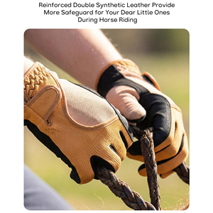 Soft Genuine Leather <b>Equestrian</b> Gloves for Women Men Comfortable Grip Horseback Riding Gloves for Daily Training - Product Image 3