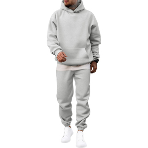 Conjunto Deportivo Moderno Extra Grande para Hombre, Dos Piezas, Sudadera con Capucha y Pantalones Jogger, Corte Holgado, Estilo Casual y Urbano, a la Moda - Product Image 6