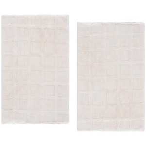Juego de Alfombrillas de Baño de Algodón de Nuevo Diseño, 2 Piezas, Rectangulares, de Color Sólido, con Base de Goma Antideslizante, Lavables a Máquina, para Uso Doméstico - Product Image 1