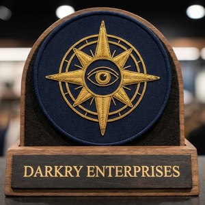 ตราปักลายเส้นลวดทองคำแบบกำหนดเองสำหรับสมาคมเมสัน ตราสัญลักษณ์ดวงตาแห่งพระเจ้า ผลิตด้วยมือโดย Darkry Enterprises สำหรับติดเสื้อคลุมสโมสร - Product Image 1