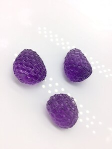 86,40 carats d'améthyste violette naturelle sculptée, pierre précieuse naturelle pour la fabrication de bijoux fins - Product Image 3