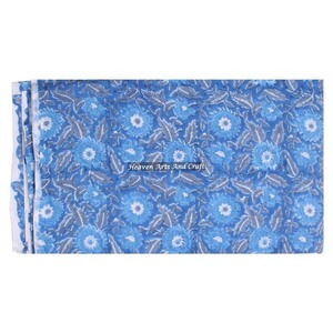 Diseño personalizado bloque impreso tela de algodón indio hecho a mano multicolor material agradable a la piel para Diseñadores de ropa - Product Image 1