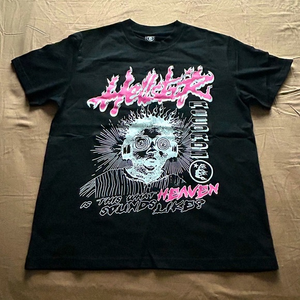 T-shirt Hell Star pour homme, streetwear oversize, haute qualité, 100% coton, t-shirt graphique unisexe, hauts décontractés, vente en gros, commande en gros, faible MOQ - Product Image 1