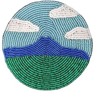 Factory Wholesale Custom Seed Beaded Coaster Handmade Cup Beads Coaster India Best Price for Custom Embroidery Crafts <b>Needlework</b> - Product Image 1