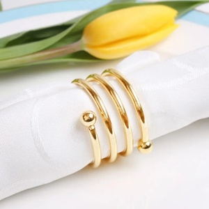 ที่ใส่ผ้าเช็ดปากโลหะลายเกลียว ของตกแต่งโต๊ะสำหรับงานเลี้ยงอาหารค่ำ งานแต่งงาน โรงแรม งานจัดเลี้ยง จำหน่ายจำนวนมาก - Product Image 4