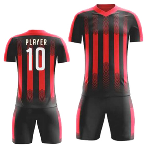 Conjunto de Camiseta y Pantalones Cortos de Fútbol Unisex Personalizables al por Mayor, 200 g/m², Tallas Grandes, Transpirable, de Secado Rápido, 100% Poliéster, Premium para Verano - Product Image 3