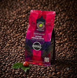 ประสบการณ์รสชาติอันหอมกรุ่น กาแฟเวียดนามคั่วบด Hello5 Royal 70% อาราบิก้า 30% โรบัสต้า บริสุทธิ์ 100% จากโรงงานเวียดนาม - Product Image 6
