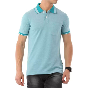 เสื้อโปโลชาย แห้งเร็ว 100% ผ้าฝ้าย ระบายอากาศดี ทอแบบถัก พิมพ์ลาย น้ำหนักเบา แขนสั้น - Product Image 1