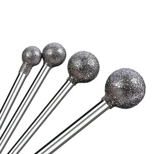 BAFA SURGICAL INSTRUMENTS Juego de 10 fresas de diamante esféricas de 2.35mm con mango ergonómico para herramienta rotatoria Dremel y grabado - Product Image 1