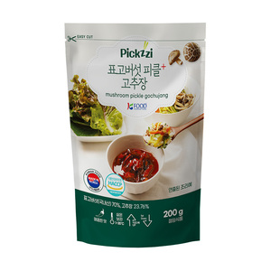 [NAIFFY] Pickzzi Mushroom Pickle - Saveur Gochujang Piment Rouge Épicé pour le Camping en Plein Air et comme Plat d'Accompagnement Sain au Quotidien - Product Image 1