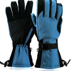 Gants de ski d'hiver pour hommes en cuir de haute qualité, coupe-vent, imperméables, prix compétitif, gants d'hiver chauds et coupe-vent - Product Image 2