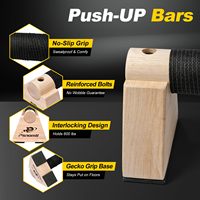 Barres de musculation en bois en gros, parallettes, poignées d'exercice, barres parallèles de calisthénie, entraînement de force à domicile