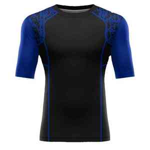 Eco-Friendly Men's Gym Fitness Compression Shirts Polyester Cotton Quick Dry Breathable Full <b>Sleeve</b> Customizable Sizes & Color - Product Image 1