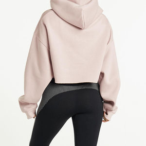 Haut court tendance pour femme 2026 de haute qualité, léger, élégant, décontracté, respirant, 100 % coton molletonné, coupe classique, hiver - Product Image 4