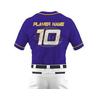 Uniforme de baseball respirant de haute qualité en polyester léger, service OEM, couleurs personnalisées, logo, impression personnalisée, broderie - Product Image 6