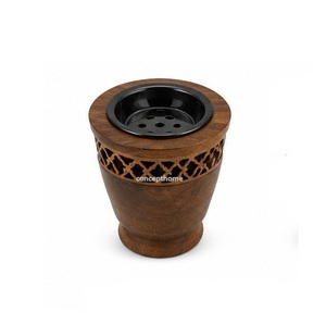 Arabic Bakhoor <b>Burner</b> Handmade Sandalwood Incense <b>Burner</b> with Brass Inlay Eco-Friendly Scented Aromatic Diffuser All Season Use - Product Image 4