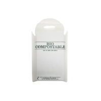 Bolsa Portavasos Ecológica Compostable Personalizable, Resistente, para Llevar Bebidas como Café, Té, Jugo y Refrescos