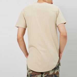 T-shirts pour hommes à manches courtes, col rond, 100% coton peigné épais, en velours côtelé, nouveau style, vierges, imprimables, séchage rapide - Product Image 3