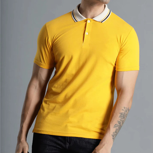 เสื้อโปโลชาย แขนสั้น ผ้าฝ้าย ใส่สบาย เหมาะกับกอล์ฟ ระบายอากาศดี คอปกปิเก้  แบบเรียบ  รับสกรีนโลโก้  ขายส่งจากโรงงาน - Product Image 5