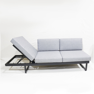 Ensemble de canapés d'angle modernes et durables pour l'extérieur, meubles sectionnels en forme de L pour le parc et le jardin, structure en aluminium, imperméable - Product Image 4