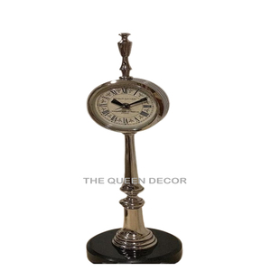 Best Selling Stainless Steel Metal Unique Shape Gold Finished <b>Table</b> <b>Clock</b> Customized Style Desktop Modern - Product Image 3