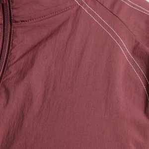 Solid Color Heavyweight <b>Men</b>’s Custom Made Windbreaker Tracksuit Set Polyester/Nylon Stand Collar <b>Jacket</b> With Pockets Tracksuit - Product Image 4