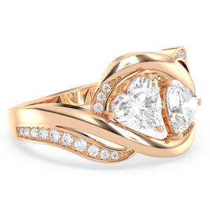 Anillo de Compromiso REYES, Plata de Ley 925, Forma de Corazón, 1.74 Quilates, Moissanita, Joyería Fina para Mujer, Superventas - Product Image 3