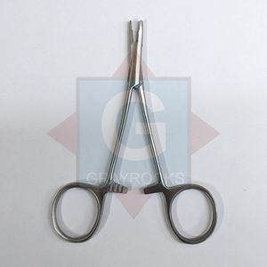 Pince hémostatique manuelle en acier de qualité supérieure pour tubes d'ancrage dermique de précision de 5 pouces, pour têtes dermiques de 3 mm, 4 mm, 5 mm, pour la chirurgie générale, CE - Product Image 1