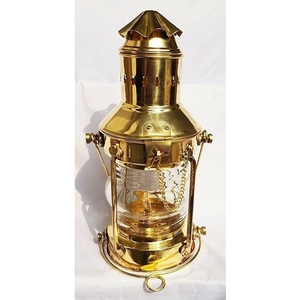 Vintage Polished <b>Brass</b> Glass Kerosene Oil Lamp <b>Lantern</b> Chimney Handmade Home Decor Lighting Accessories At Wholesale Price - Product Image 4