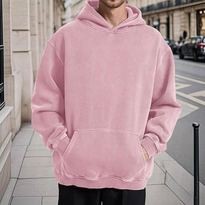 Sudadera con Capucha de Estilo Vintage Lavado al Ácido, Corte Holgado para Hombre, Sudadera para Parejas, con Logotipo OEM y Empaque Personalizado - Product Image 6