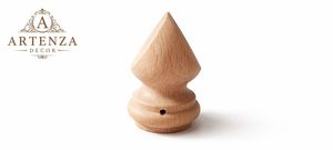 Pomo Redondo de Madera Maciza para Muebles, Tirador de Cajón de Madera para Armario y Cocina - Product Image 2