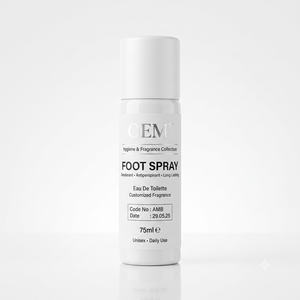 Productos de higiene, desodorante en aerosol para pies, antitranspirante, Eau de Toilette, fragancia personalizada, larga duración, 75 ml, unisex, uso diario - Product Image 1