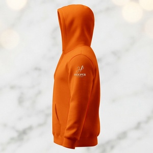 เสื้อฮู้ดดี้คุณภาพสูงสำหรับผู้ชาย สีส้ม สไตล์สตรีทแวร์ ดีไซน์สั่งทำได้ ระบายอากาศได้ดี แห้งเร็ว เหมาะสำหรับฤดูหนาว ผลิตจากวัสดุที่ยั่งยืน - Product Image 6