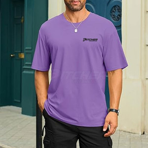 Camiseta Extra Grande para Hombre, Corte Moderno y Relajado, Estilo Urbano, Cómoda, Transpirable, de Algodón, Ropa Casual - Product Image 3