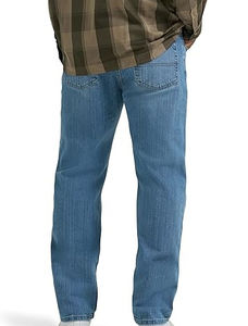 Jean en denim coupe bootcut pour homme, coupe slim, léger, infroissable, avec confort extensible et design classique - Product Image 2