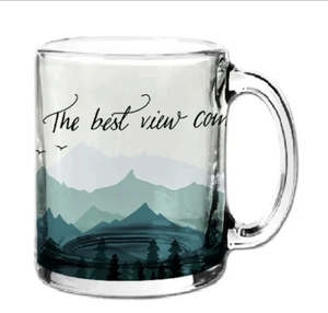Taza de Vidrio Transparente con Impresión por Sublimación, Taza de Café de Vidrio Personalizada con Logotipo Impreso a Todo Color - Product Image 1