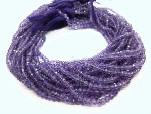 Cuentas facetadas de amatista natural de Brasil de 4-4.5 mm, cuentas facetadas de amatista genuina para la fabricación de joyería al por mayor. - Product Image 6