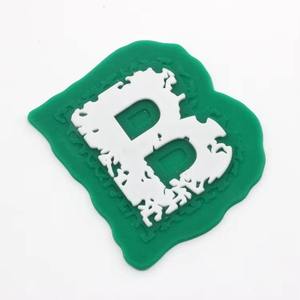 Custom 3D Embossed Rubber PVC <b>Sew</b>-<b>On</b> <b>Patches</b> with Nonwoven Felt Fabric for Clothing - Product Image 1