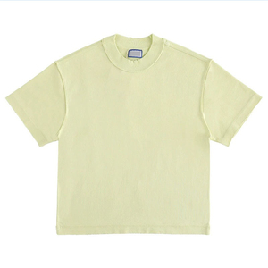 Men's <b>White</b> Short Sleeve O-Neck T-Shirt Regular Fit Casual Solid Color Cotton Knitted Blank Design Men Essentials Boxy <b>Tee</b> Shirt - Product Image 4
