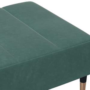 Poggiapiedi in Velluto Verde Scuro 100% Poliestere, Legno Compensato e Metallo - Sgabelli e Pouf Eleganti - Product Image 6