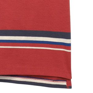 Camiseta informal a rayas para niños, cuello redondo, manga corta, 100% algodón orgánico, mejor precio, corte regular, multicolor. - Product Image 6