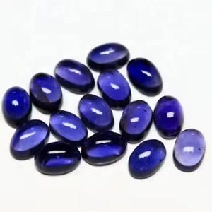 3x4mm Natural azul Iolita suave forma ovalada cabujón piedras preciosas sueltas joyería hecha a mano de la mejor calidad del fabricante personalizado - Product Image 1