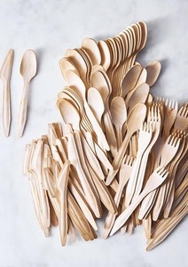 Nouvelle fourchette compostable en bois de bouleau pour repas combinés, desserts et fast-food, 155 mm, pour cafés, restaurants et services de traiteur extérieur 2026 - Product Image 2