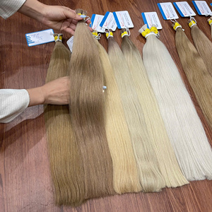 Extensiones de Cabello Humano Virgen Vietnamita a Granel de Colores para Trenzar, Doble Trama, Sin Trama, Listas para Enviar al por Mayor - Product Image 1
