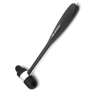 Martillo de percusión negro Hammer Essentials, el mejor martillo de reflejos para exámenes neurológicos y práctica multiinstrumental - Product Image 1